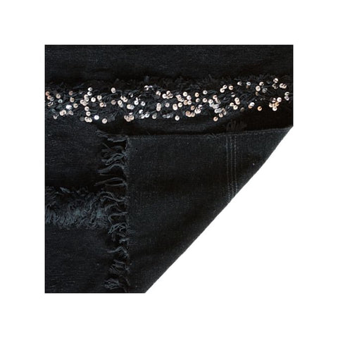 Handira - Moroccan Wedding Blanket - Black - Islan