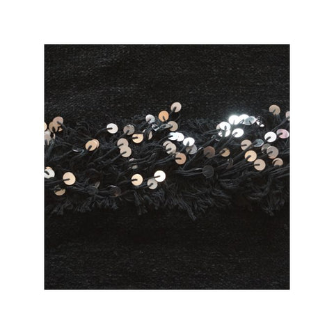 Handira - Moroccan Wedding Blanket - Black - Islan