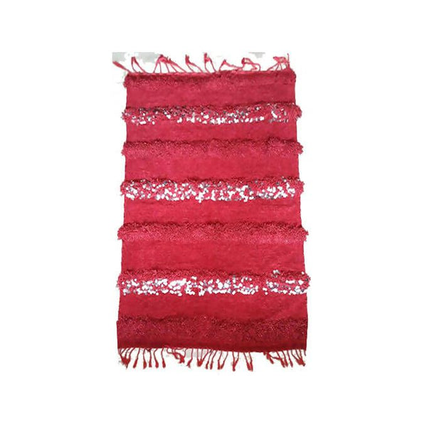 Handira - Moroccan Wedding Blanket - Red - Islan