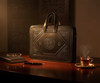 Heritage Portfolio Briefcase Black Zellige Showcase