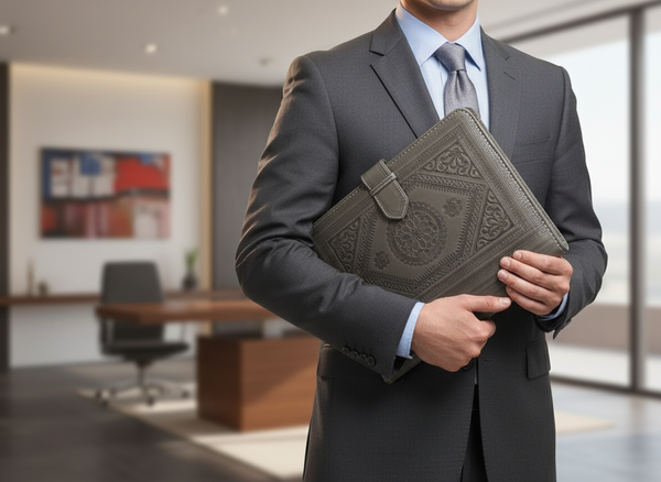 Heritage Portfolio Grey with Male Model