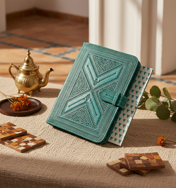 Heritage Portfolio Turquoise Triangles Showcase