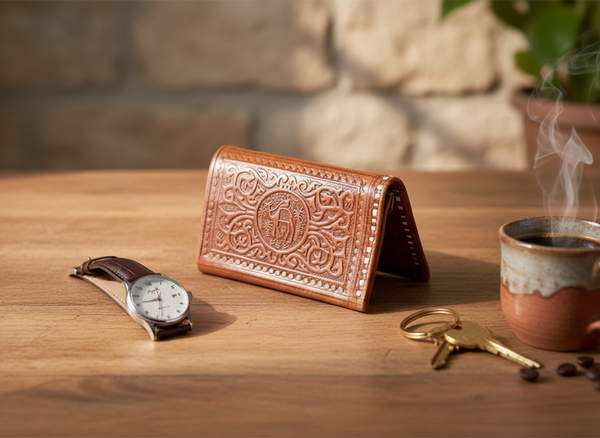 Heritage Wallet Light Brown Lifestyle