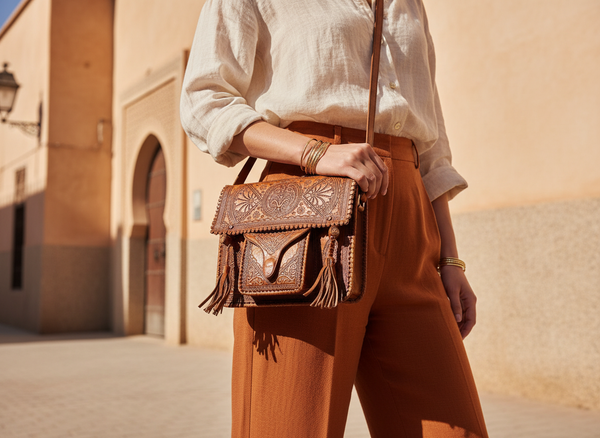 Hippie Leather Shoulder Bag - Professional Model Version 2