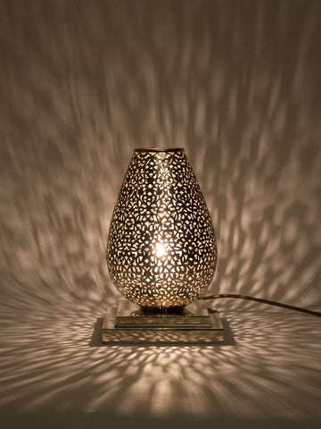 Moroccan Table Lamp in Egg-Like Format
