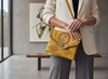 Jeblia Yellow Leather Clutch - Editorial Style