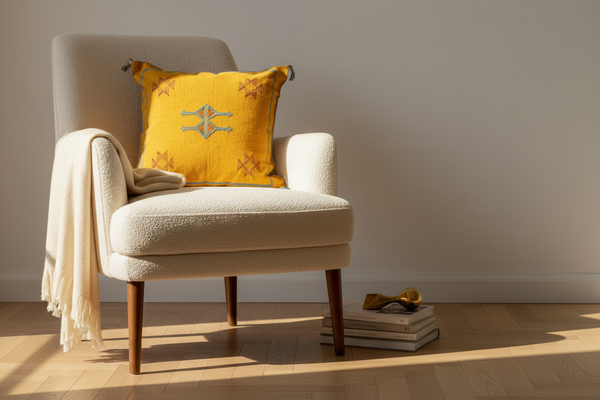 Lalla Fatiha Golden Yellow — Armchair