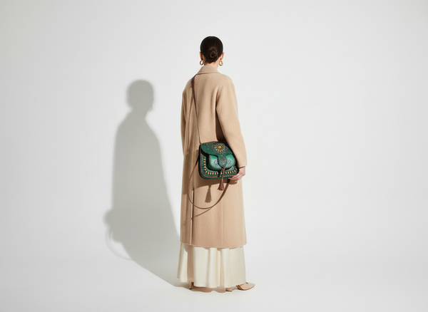 LSSAN Green Embroidered Bag - Minimalist Luxury Fashion