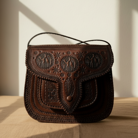 LSSAN Handbag — Dark Chocolate — sans arc de sangle