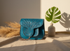 LSSAN Handbag - Turquoise - Palm with Organic Elements