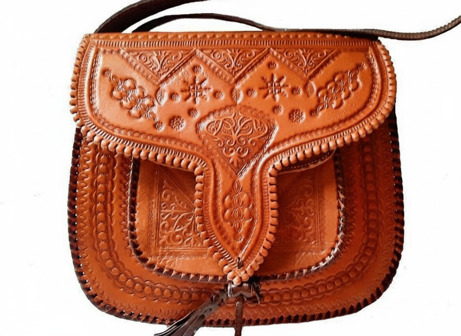 LSSAN Orange Bag - White Background