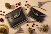 M'dina Black Clutch Duo — Moroccan Flat Lay Decor