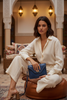 M'dina Square Clutch Navy — Riad Lifestyle