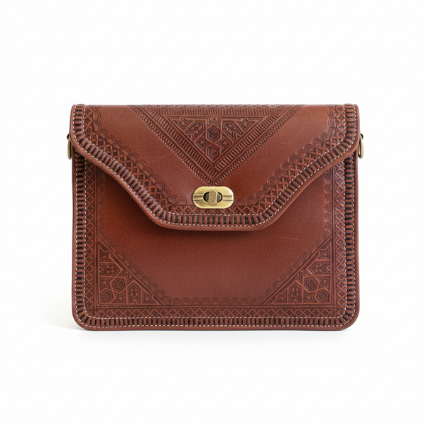 M'dina Square Clutch — White Background