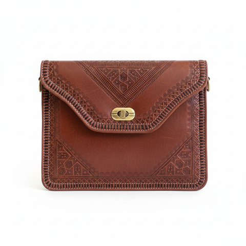 M'dina Square Clutch — White Background