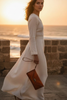 M'dina Tan Cognac Wristlet — Remparts Essaouira Réaliste