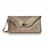 M'dina Wristlet Clutch Beige — White Background
