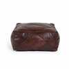 Moroccan Leather Floor Cushion front view