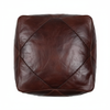 Moroccan Leather Floor Cushion top view