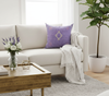Moroccan Sabra Silk Pillow in Lavender