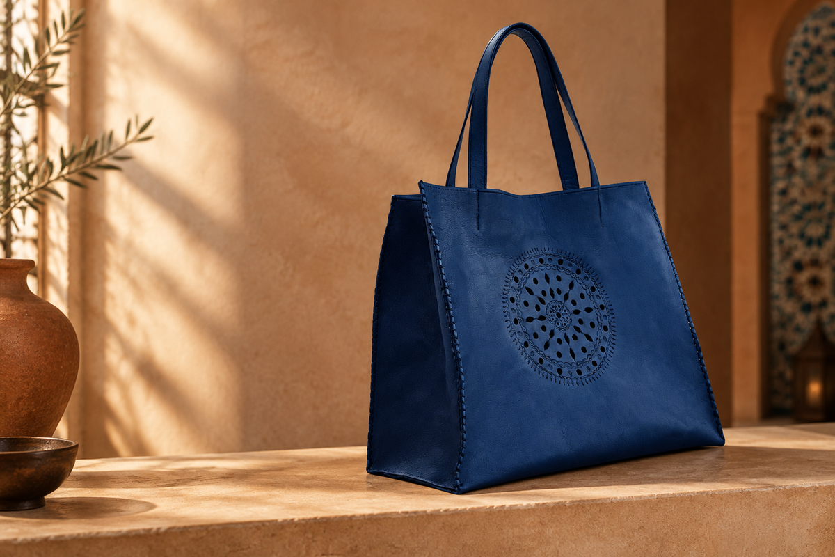 Shopper Bag with Central Medaillon