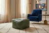 Zigzag Ottoman Green - Elegant Living Room