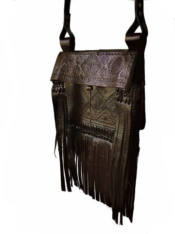 Bohemian Style Leather Crossbody Bag