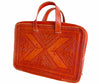 Heritage Portfolio Briefcase - Orange - Triangles