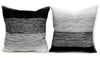Moroccan Pillow - Square - Set of two Covers - Gradient White & Black