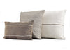 Moroccan Pillow - Set of Three Covers - Ahrar - White & Brown