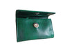 Club Morocco Leather Wallet - Small - Green - Open