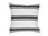 Throw Pillow Cover - White with Black Stripes - Lina