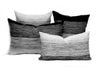 Moroccan Pillow Cover - Set of four Covers - Gradient White & Black