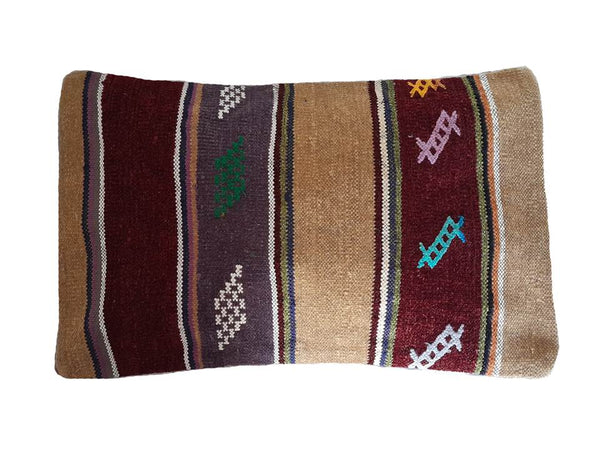 Moroccan Berber Pillow / Cushion Cover - Kilim - Azilal