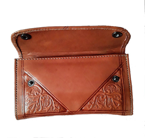 Black Hand Wallet Purse In Faux Leather (Elegant)