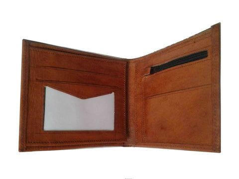 Club Morocco Leather Wallet - Brown Caramel - Mini Wallet - Club Morocco | Moroccan Corridor