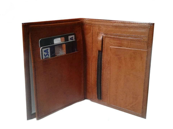 Club Morocco Leather Wallet - Brown Caramel - Mini Wallet - V