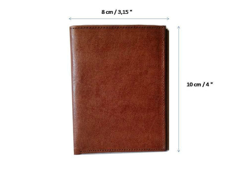 Club Morocco Leather Wallet - Brown Caramel - Mini Wallet - V - Size