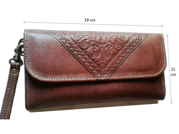 Club Morocco Wallet - Brown - Wristlet - Moroccan Corridor