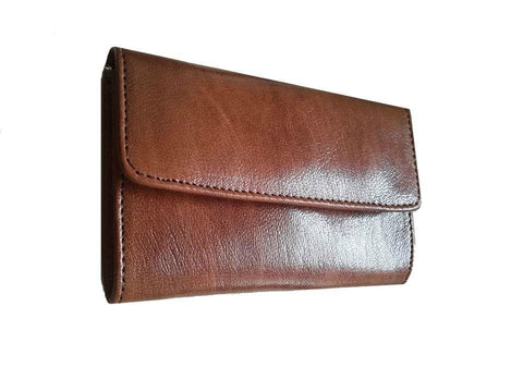 Club Morocco Leather Wallet - Simple - Small - Brown Caramel 2