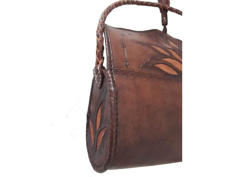 Dorar Handbag - My Flower - Oval Tube - LSSAN Shoulder | Moroccan Corridor®