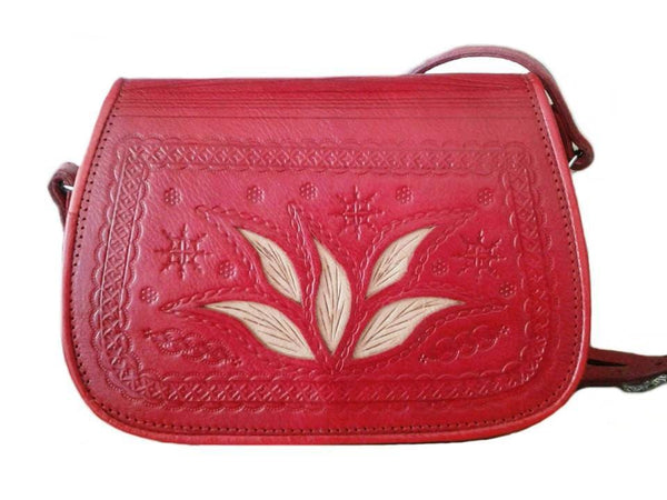 LSSAN Handbag - Palm- Red - Shoulder | Moroccan Corridor