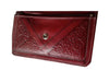 Envelope Leather Purse - Red Wine - Envelope Collection | Moroccan Corridor
