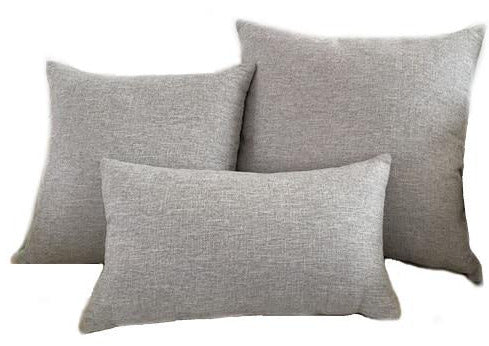 Moroccan Pillow - Set of Three Covers - Solid - Grey