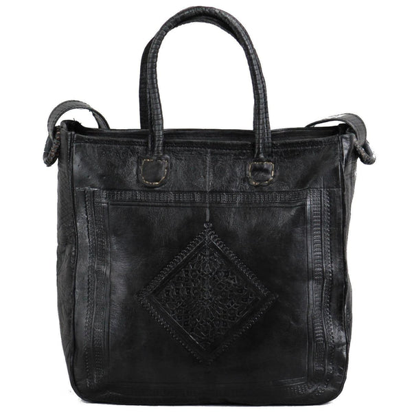 Heritage Tote - Black - Zip Closure