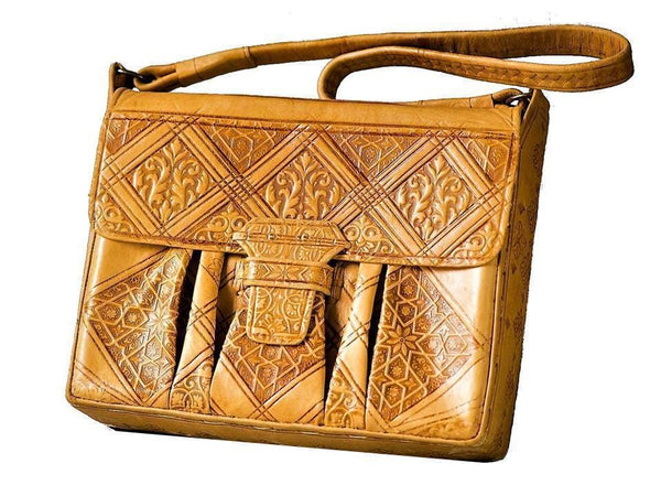 Heritage Handbag - Belle Femme - Brown Caramel