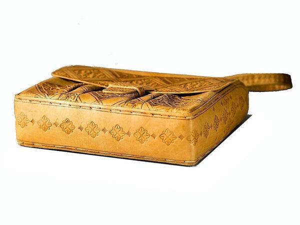 Heritage Handbag - Belle Femme - Brown Caramel - Bottom Side