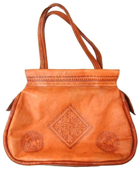 Heritage Handbag - Femme Chic - Orange - Back Side