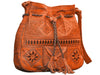 Moroccan Leather Bag - Bohemian Bag - Heritage Tote - Orange