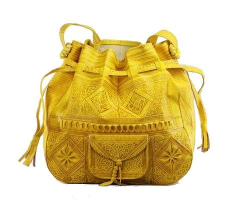 Heritage Tote - Yellow - Bag | Moroccan Corridor®